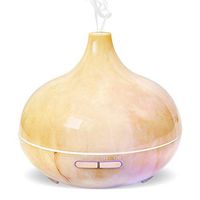 Diffuser, Homeweeks 500ml Colorful Waterless Auto Off Ultrasonic Essential Oil Diffuser for Large Room, Aroma Diffuser with Adjustable Mode, Cool Mist Air Diffuser/Humidifier（Lasting 8-10/h）