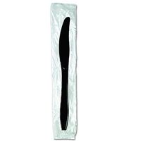 Dixie Individually Wrapped 7.5" Heavy-Weight Polystyrene Knife by GP PRO (Georgia-Pacific), Black, KH53C7, (Case of 1,000)