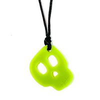 Skull Pendant - Spook - Chew Necklace for Sensory, Oral Motor, Anxiety, Autism, ADHD - Glow in The Dark!