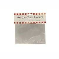 BigKitchen 2210 Clear Vinyl 3 x 5 Inch Recipe Card Covers, Set of 48