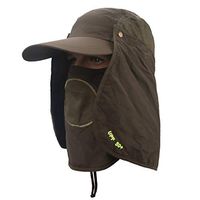 Meidexian888 Fishing Hiking Sun Hat for Men/Women,Summer Outdoor UV Protection with Face Neck Flat (Army Green)