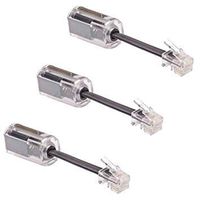 3 x Telephone Cord Detangler - Extended Rotating - Black - Phone Cord Detangler Master Cables Product