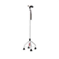 HTDZDX Thickened Aluminum Alloy Walking Sticks with 4 Leg Non-Slip Base Adjustable Height 71-94m Foldable Cane