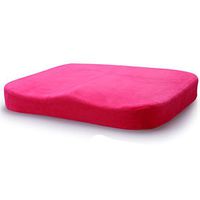 NACHEN Orthopedic Seat Cushion Memory Foam Seat Cushion, Suitable for Car, Office & Wheelchair Or Travel,Pink,40X40cm