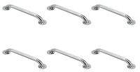RoussoUSA Safety 12 Inch Grab Bar-Textured Surface Rust Resistant Stainless Steel-Case of 6