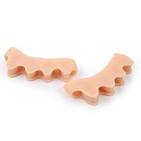 FMMXU 5/Set Toe Concealer Silicone Protector Thumb Eversion Blisters Prevention Protector Foot Care Toe Separator Nail Tool,Skintone