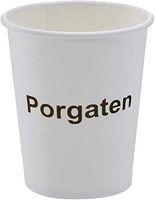 Porgaten 6 Pieces White Paper Cups Disposable Coffee Cups Water Paper Cups 8 Oz