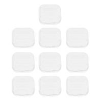 SM SunniMix 10pcs Sponge Earplugs Container Plastic Storage Box Holder Memory Card Case - Portable for Travel