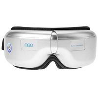 Foldable Electric Eye Massager heated Eye Mask Eye Protector with Heat Vibration Air Compression Music for Headache Stress Relief Eye Dark Circle Eye Bags Removal in Travel Office Home Car