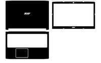 Special Black Leather Skin decals stickers Cover guard For Acer Aspire 5 A515 A515-51G 15.6"