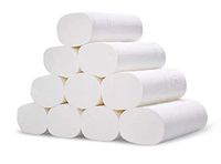 10Rolls Coreless Toilet Paper Napkins Thick 4Layers Primary Wood pulp Home Household Toilet Bath Tissue Paper Party Supplies