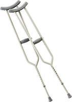 Cardinal Health CA801ADB Axillary Crutch, Bariatric, Heavy-Duty, Height 61-69 in., Adjustable, Supports 650 lbs.