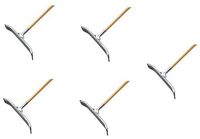 Ettore Curved Industrial Duty Steel Floor Squeegee with Handle, 24-Inch (Fіvе Расk)