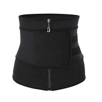 Healifty Waist Trainer Slimming Body Shaper Belt Sport Waist Trimmer Compression Belly Weight Loss Body Shapers Shapewear - Size XL(Black)