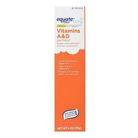 Equate Vitamins A and D Ointment and Skin Protectant 4 oz, Compare to A+D