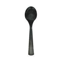 Disposable Spoon, Black, Heavy Weight, PK1000