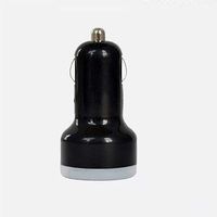 LFOEwpp7 Car Charger, 2-Port Universal Dual USB Car Charger Adapter Bullet 5V 2.1A/1A for Smart Phone Black