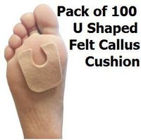 U Pads: Felt Callus Cushions - 100 per pack (100 per pack)