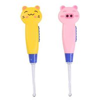 Cartoon Animal Handle LED Light Baby Kid Ear Pick Spoon Earwax Remover Cleaner Random Color