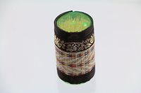 Natural Wood Bamboo Toothpicks Wrapped By Thai Weave Mat Box Dispenser