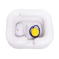 Inflatable Hair Washing Basin Portable Shampoo Basin Drain Tube Handicap Bed Rest Aid Bedridden 65X48x20cm