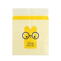 Ecurson Mini Trash Bags Self-Adhesive Garbage Bag Car Back Reusable Small Rubbish Bags Easy Hanging 4 Colors Waterproof Leak-proof for Car Table Kitchen, 15 Packed (Yellow)