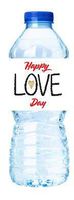 Happy Love Day Happy Valentine's Day Party Decoration Water Bottle Labels -15pack