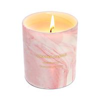 Haobell Gifts for Women - Scented Candles 100% Pure Natural Soybean Wax with Plant Essential Oils for Stress Relief Aromatherapy （Marble Pink）