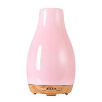 COOSA Aroma Diffuser 250ml Ceramic Teardrop-shaped Essential Oil Diffuser with Color Changing Light Waterless Auto Shut-Off for Home,Office