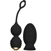 ZHLZZ Kegel Balls,Premium Silicone 12 Vibration Modes Ben Wa Balls for Bladder Control, Pelvic Floor Exercises & Tightening for Women & Beginners,Black