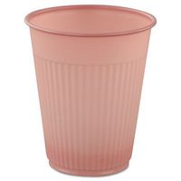 SOLO Cup Company Plastic Medical & Dental Cups, 5 oz., Mauve, Fluted, 1000/Case - Includes ten packs of 100 each.