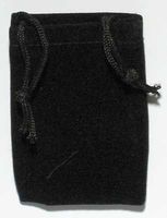 Bag Velveteen 2 x 2 1/2 Black *