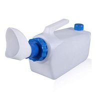 NHFF Urine Bottle, Re-useable Portable Urinal with Tube Old Man Chamber Pot Male Urinal Chamber Pot Bedpan Bed Urinal Pot Hospitalization (Color : White, Size : 2000ml)