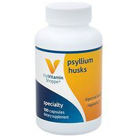 Psyllium Husks – Plantago Ovata Fiber Supplement That Supports Regularity Healthy Cholesterol, 840 mg per Serving Gluten Free (100 Capsules) by The Vitamin Shoppe
