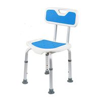 XXHDEE Aluminum Alloy Old Folding Back Bath Chair Shower Chair Bathroom Chair Pregnant Woman Bath Chair Care Supplies Bath Stool