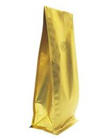 BAP 16 oz Gold Block Bottom Side Gusseted Bag, Valve (100 pcs)