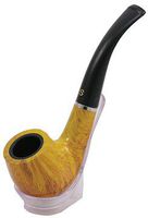 Yellow Tobacco Smoking Pipe with Box & Metal Bowl
