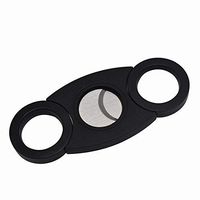 Cigar Cutter Plastic Handle Stainless Steel Portable Blade Pocket Cigar Cutter Scissors Blades Cigar Knife Double Cut