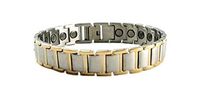 Men's High Gauss Magnetic Link Sz 8.5" Bracelet ~ Titanium