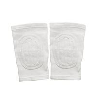 uxcell Pair of White Elastic Knee Protective Brace Sports Support