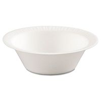 Dart 5BWWC 5-6 oz White Concorde Plastic Non-Laminated Foam Dinnerware Bowl (8 Packs of 125)
