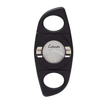 LUBINSKI Cigar Cutter Stainless Steel Double Blade Guillotine Scissors Pocket Size Smoke Knife