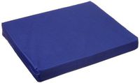 Wheelchair Cushion - Ripstop Fabric, Zippered Cover - Durable Memory Foam Helps Maintain an Upright Position - By Hermell Products, 16"x18"x3", Navy