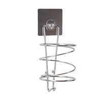 LOSYU Wall Mount Spiral Hair Dryer Bracket, with Cable Tidy Hook Hair Dryer Holder, Blow Dryer Rack, Hair Care Styling Tool, Bathroom Washroom, Seamless Stickers