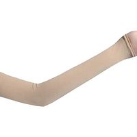 FairOnly Unisex Arm Sleeve Ice Silk Breathable Cooling Sunshade Anti-UV Elastic Hand Elbow Cover Fingerless Skin Tone One Size