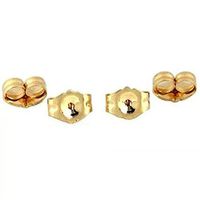 14K Gold Earring Backs - 4 Piece Replacement Earring Backs