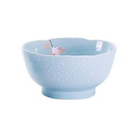 AXZHYX Bowl Japanese Bowl Home Large Bowl Creative Dessert Ceramic Instant Noodles Dishes Set Tableware Porcelain Bowl Rice Bowl Hotel Tableware Home Noodles Boiled Fish Soup Bowl (Color : #4)