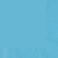 3 Ply Paper Beverage Napkins | 50ct (Caribbean Blue)
