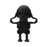 HAHAP Encrypted USB Flash Drive, 64GB USB 2.0 Flash Drive Novelty Skull Skeleton Shape Pen Drive Flash Disk Gift