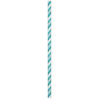 Teal Lagoon Striped Straws (24 ct)